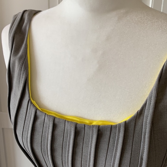 Andrew Marc, Marc New York, Gray Pleated A-Line Dress - size 2 - Picture 2 of 8